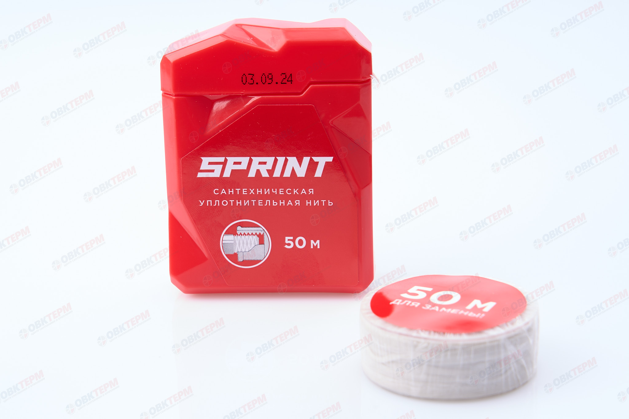 Уплотнительная нить Sprint 50м бокс +50м катушка блистер - Изображение №1
