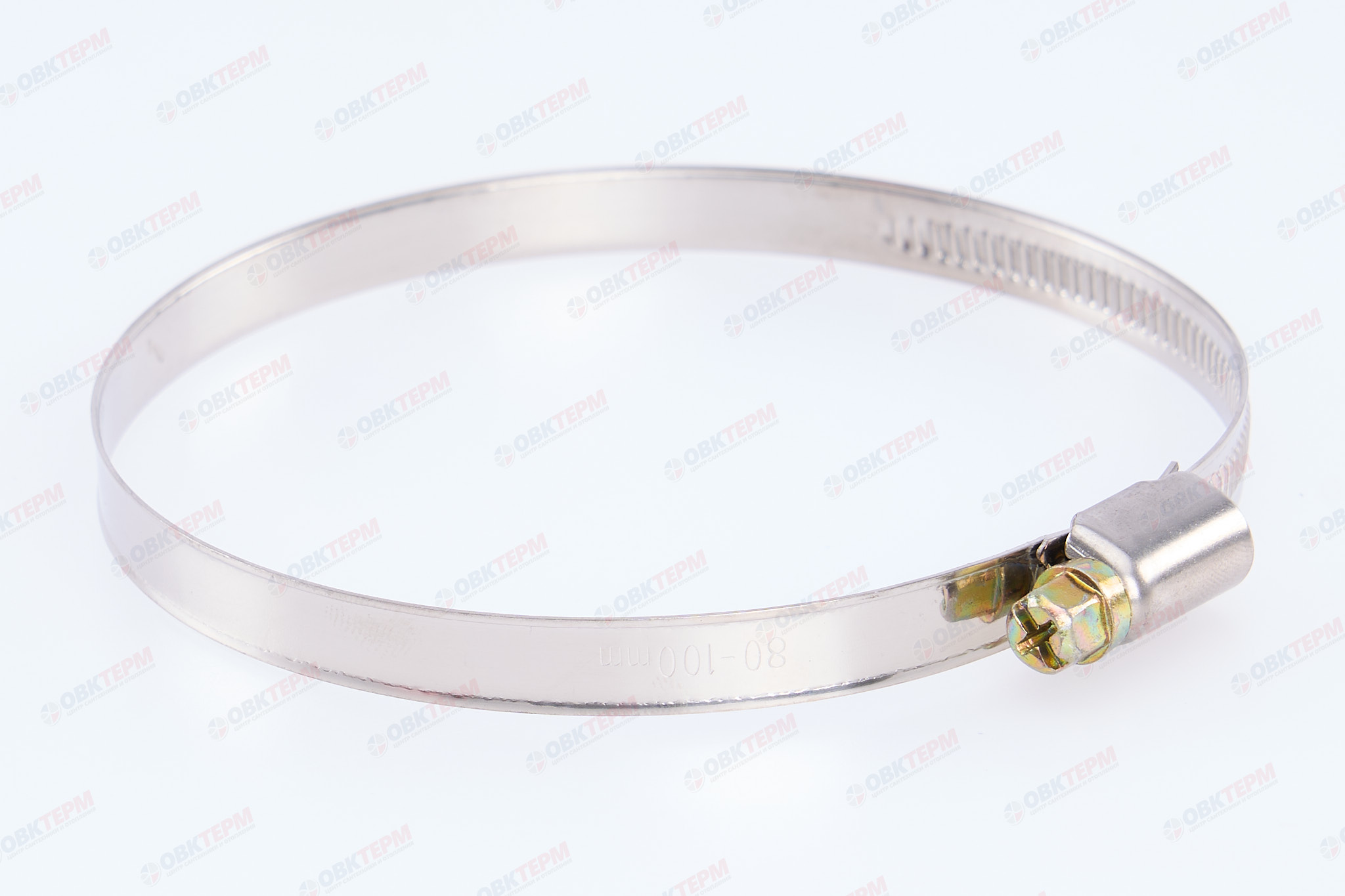 Хомут   80-100  4" (под отвёртку)          (20 шт) - Изображение №1