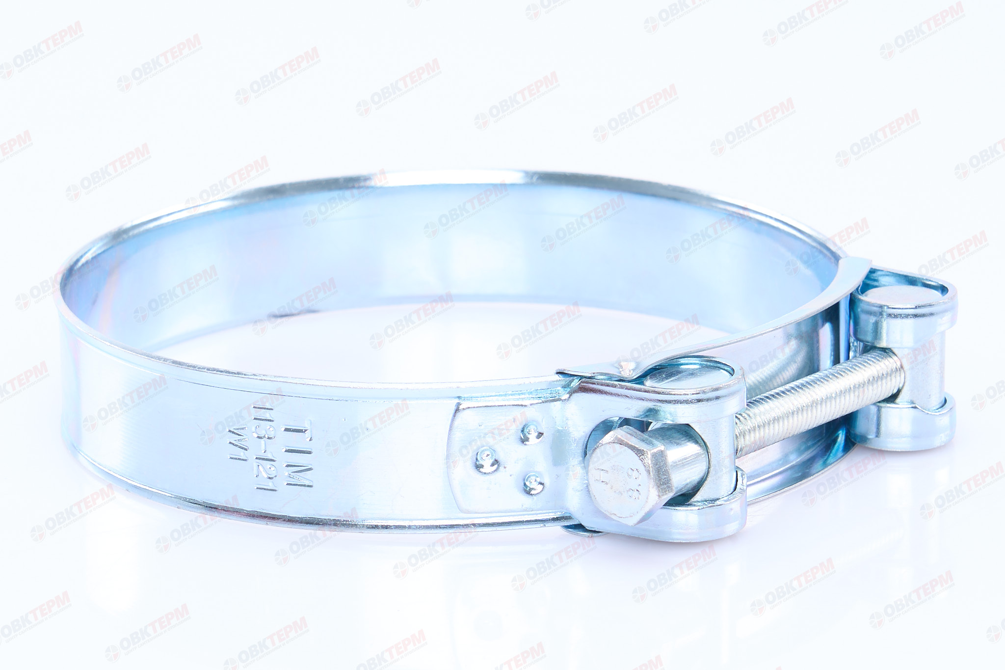 Хомут усил. одноболт.113-121 мм (50 шт/10уп) - Изображение №1