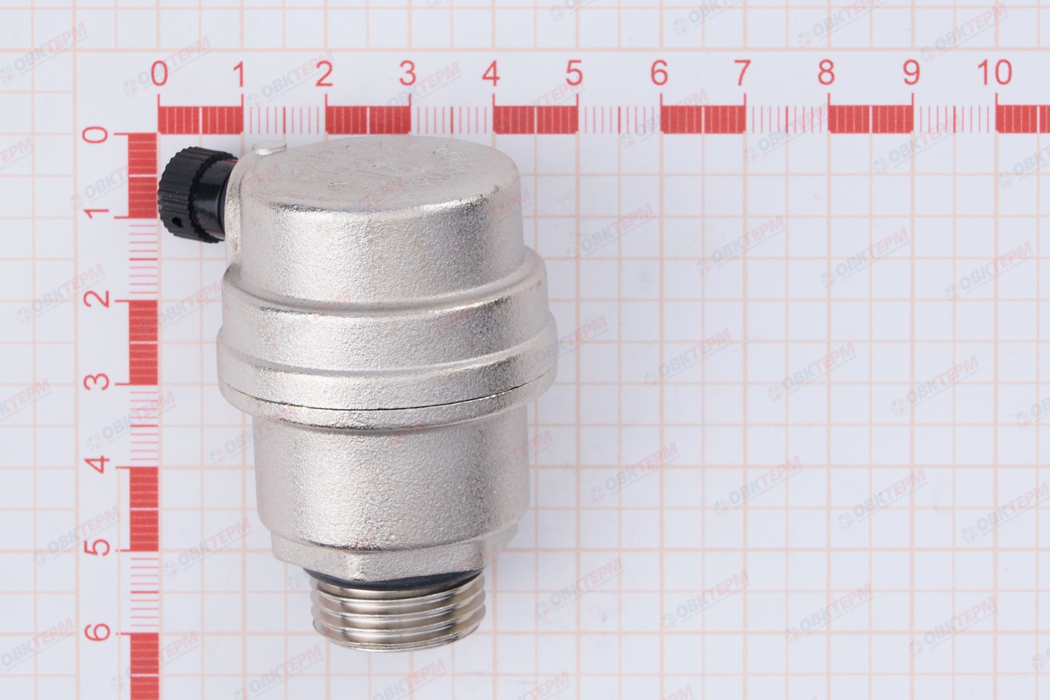 Воздухоотводчик автом. 1/2"    Valtec  прямой с бок. выпуском    (20уп/120ящ) - Изображение №4