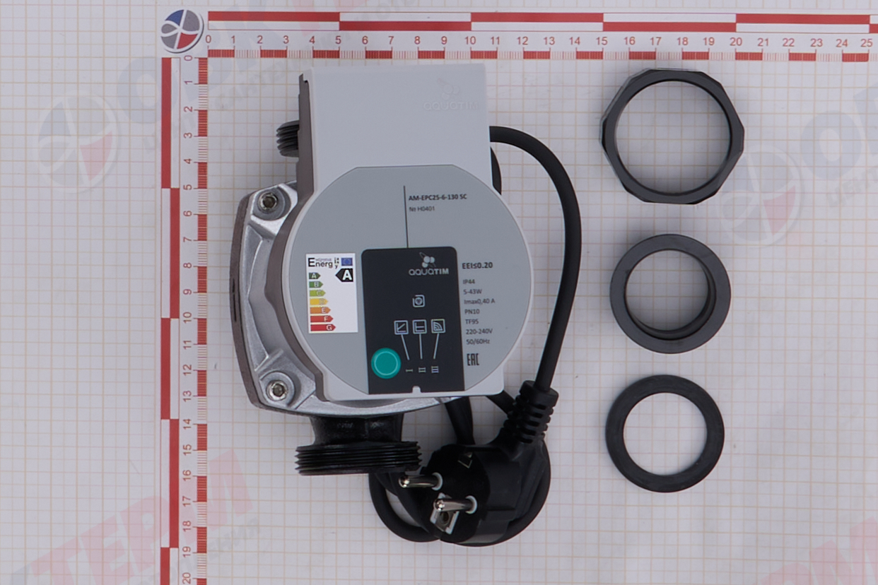 Насос циркуляционный  AM-EPC 25/6-130 SC  TIM  высокоэффективный - миниатюра №6