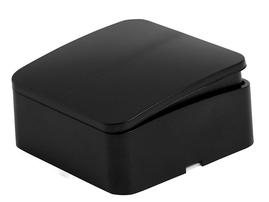 Выключатель 2-клавишный , 250В, 10А, IP20, серия София, черный матовый, MSW10-20-05 - Изображение №2