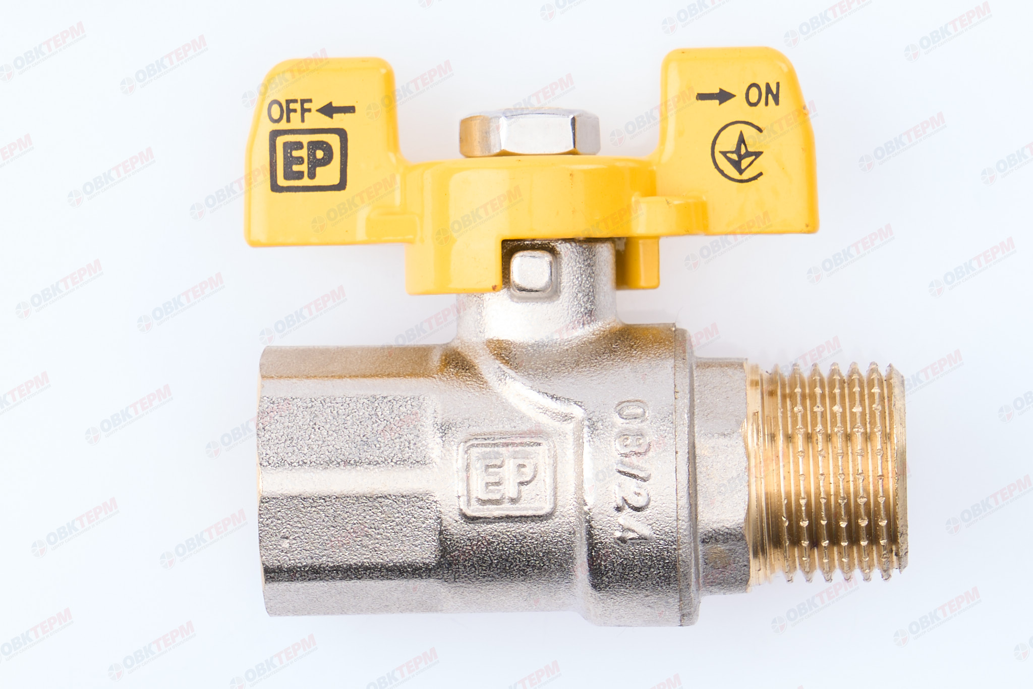 Кран шаровый ГАЗ   EUROPRODUCT     1/2" ВН   бабочка (96 шт) - Изображение №2