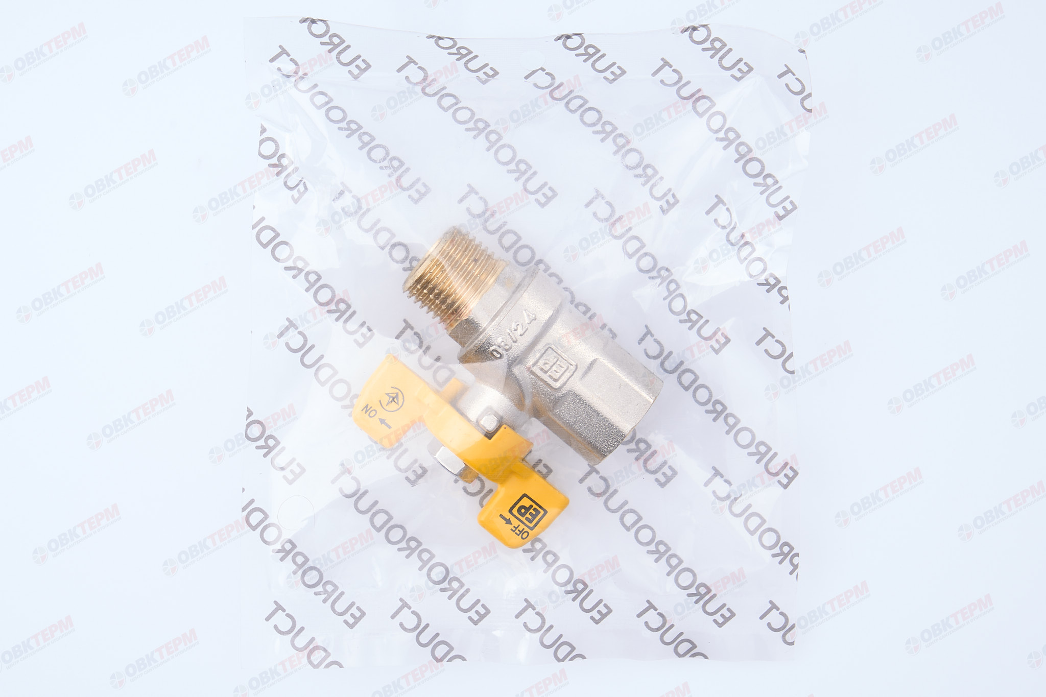 Кран шаровый ГАЗ   EUROPRODUCT     1/2" ВН   бабочка (96 шт) - миниатюра №7