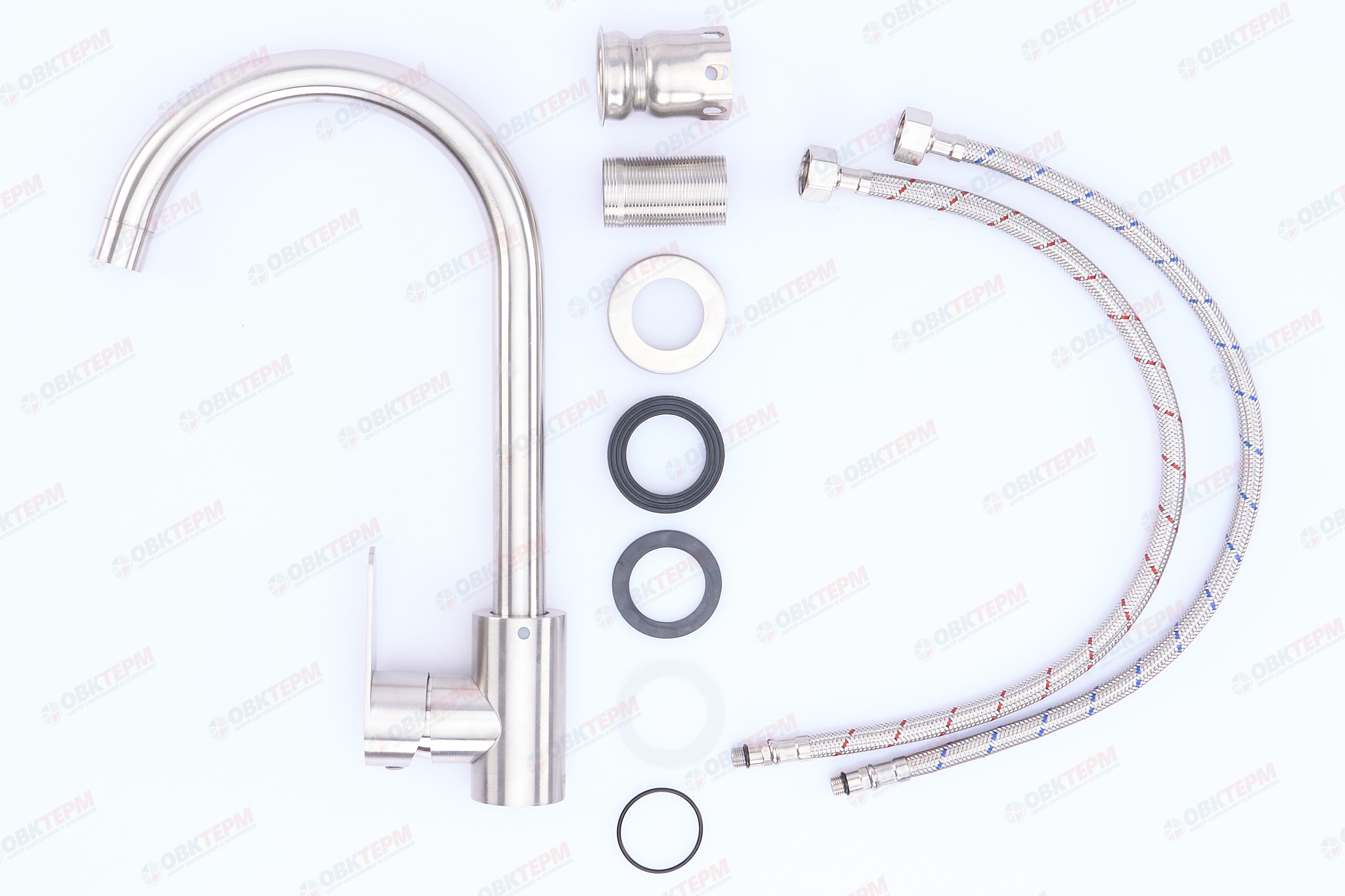 Смеситель д/кухни нерж/сталь ZERIX - FOX-011 10 шт/ящ - миниатюра №4