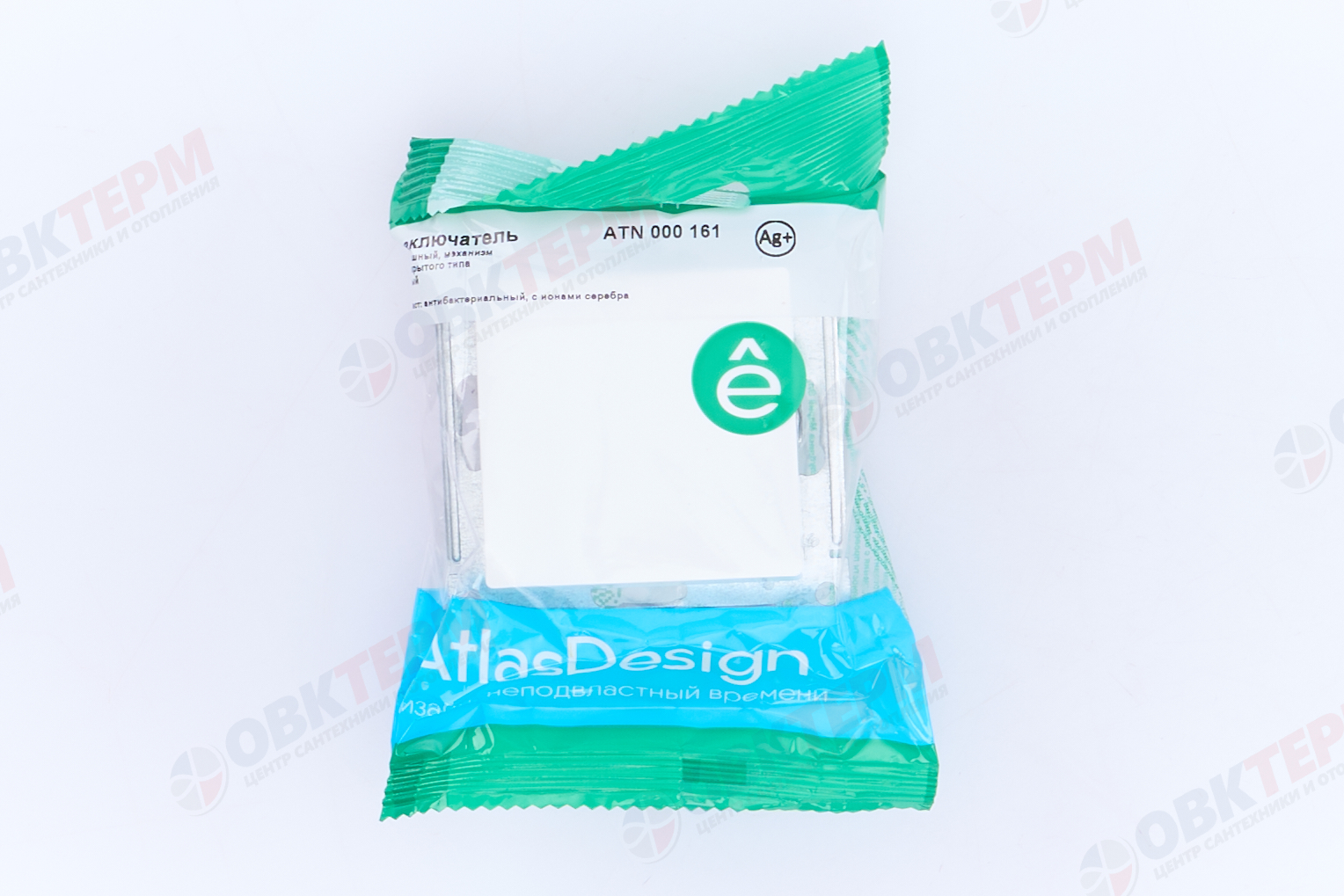 Переключатель 1-клавишный, механизм сх.6 10АХ Белый AtlasDesign Systeme Electric - миниатюра №9