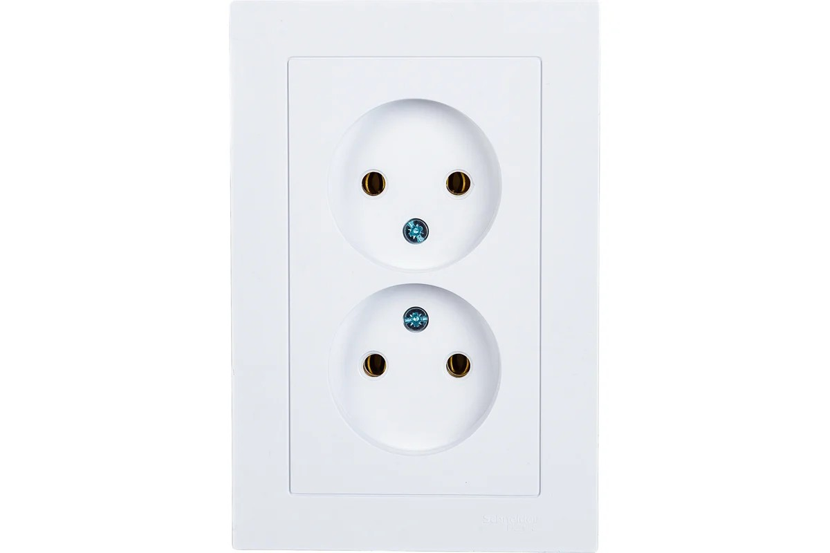 Розетка б/з в сборе двойная 16А Белый AtlasDesign Systeme Electric - Изображение №4