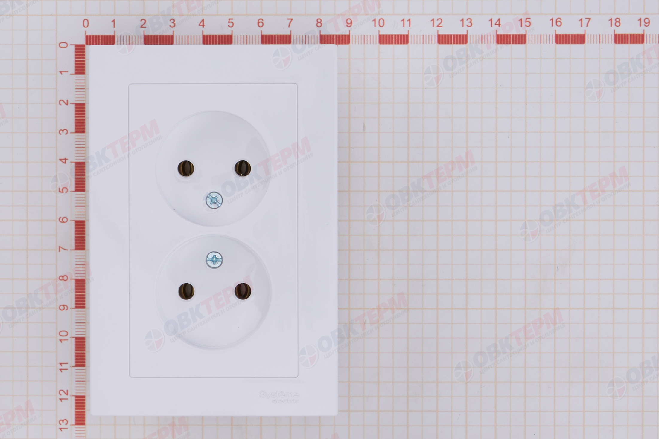 Розетка б/з в сборе двойная 16А Белый AtlasDesign Systeme Electric - миниатюра №10