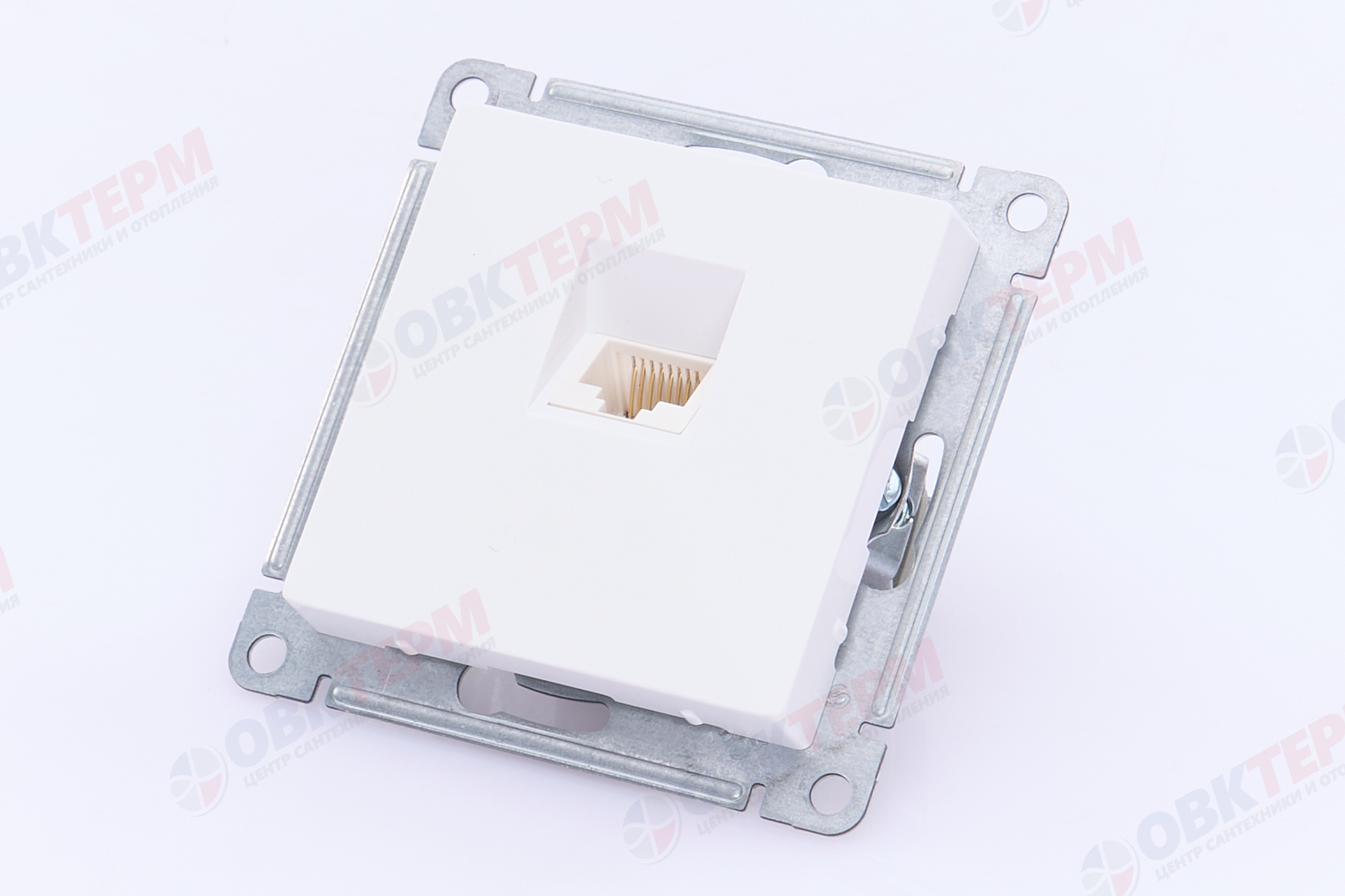 Розетка компьютерная RJ45 механизм Белый AtlasDesign Systeme Electric - Изображение №5