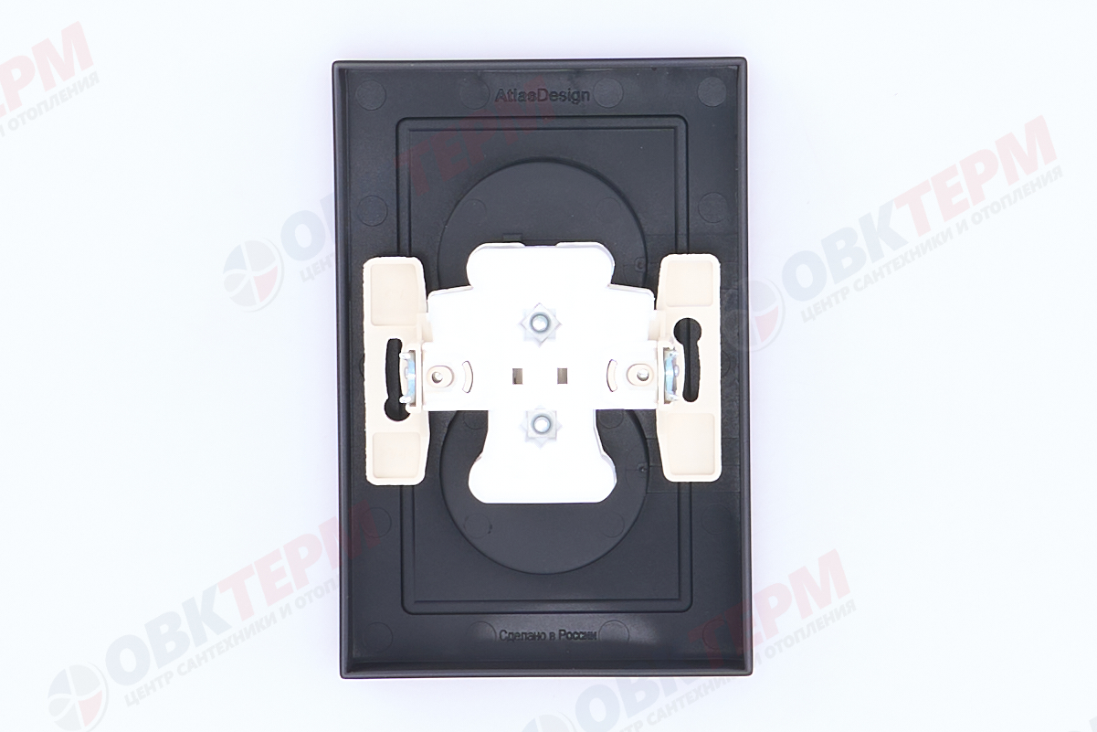 Розетка б/з в сборе двойная 16А Карбон AtlasDesign Systeme Electric - миниатюра №7