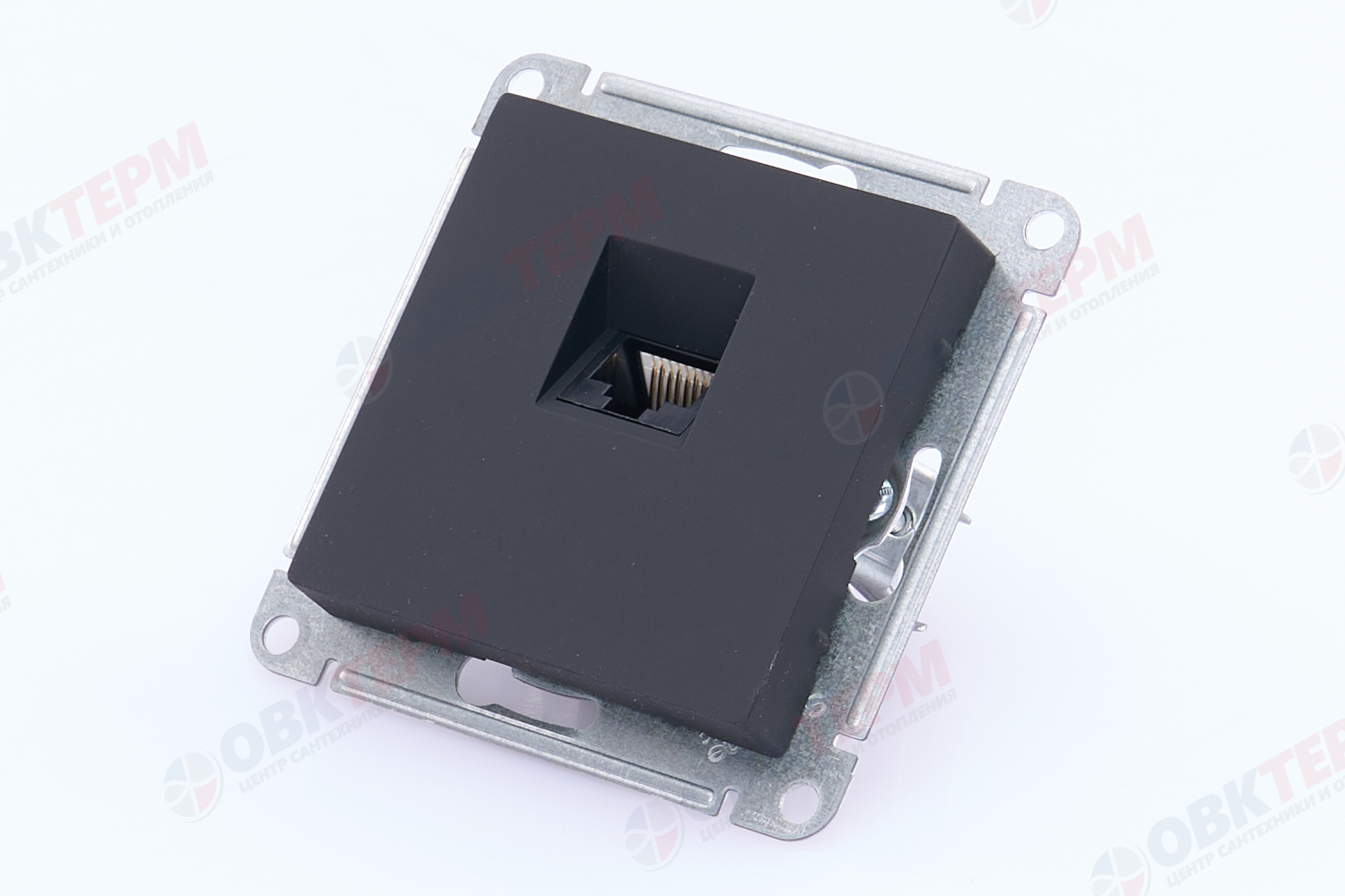 Розетка компьютерная RJ45 механизм Карбон AtlasDesign Systeme Electric - Изображение №4