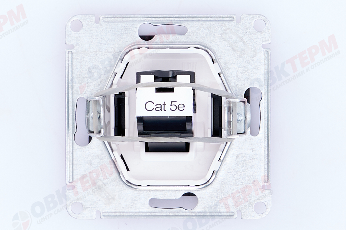 Розетка компьютерная RJ45 механизм Карбон AtlasDesign Systeme Electric - миниатюра №6