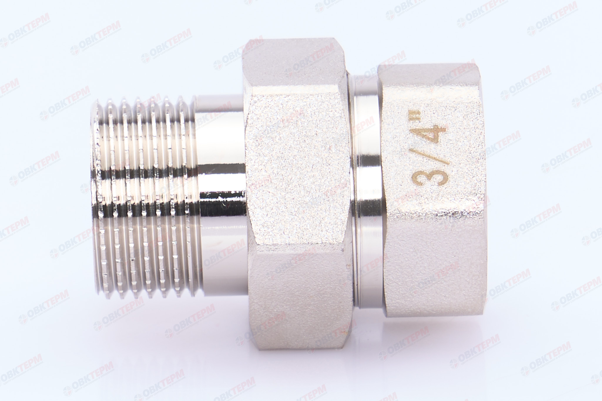 Американка   NOLF Classic    3/4"  прямая  никелированная     (120/10) - миниатюра №4