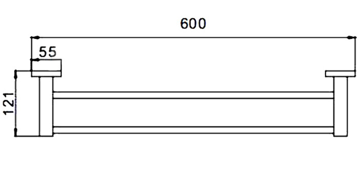 Полотенце/держатель двойной                F30309       FRAP - Изображение №2