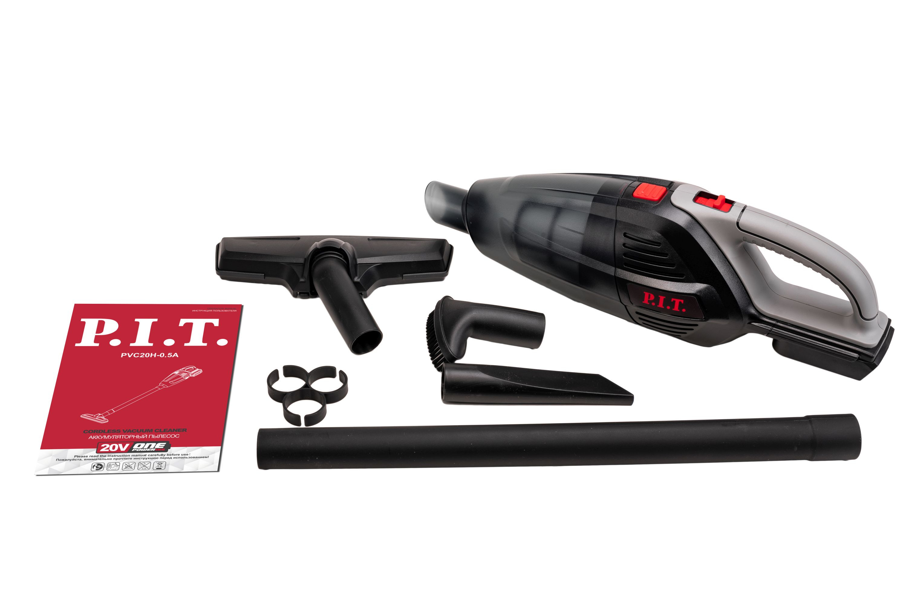 Пылесос аккум. P.I.T OnePower PVC20H-0.5A SOLO (20В, 0.5л, 3.8кПа (1,2 м³/мин (БЕЗ АКБ и ЗУ) - Изображение №2