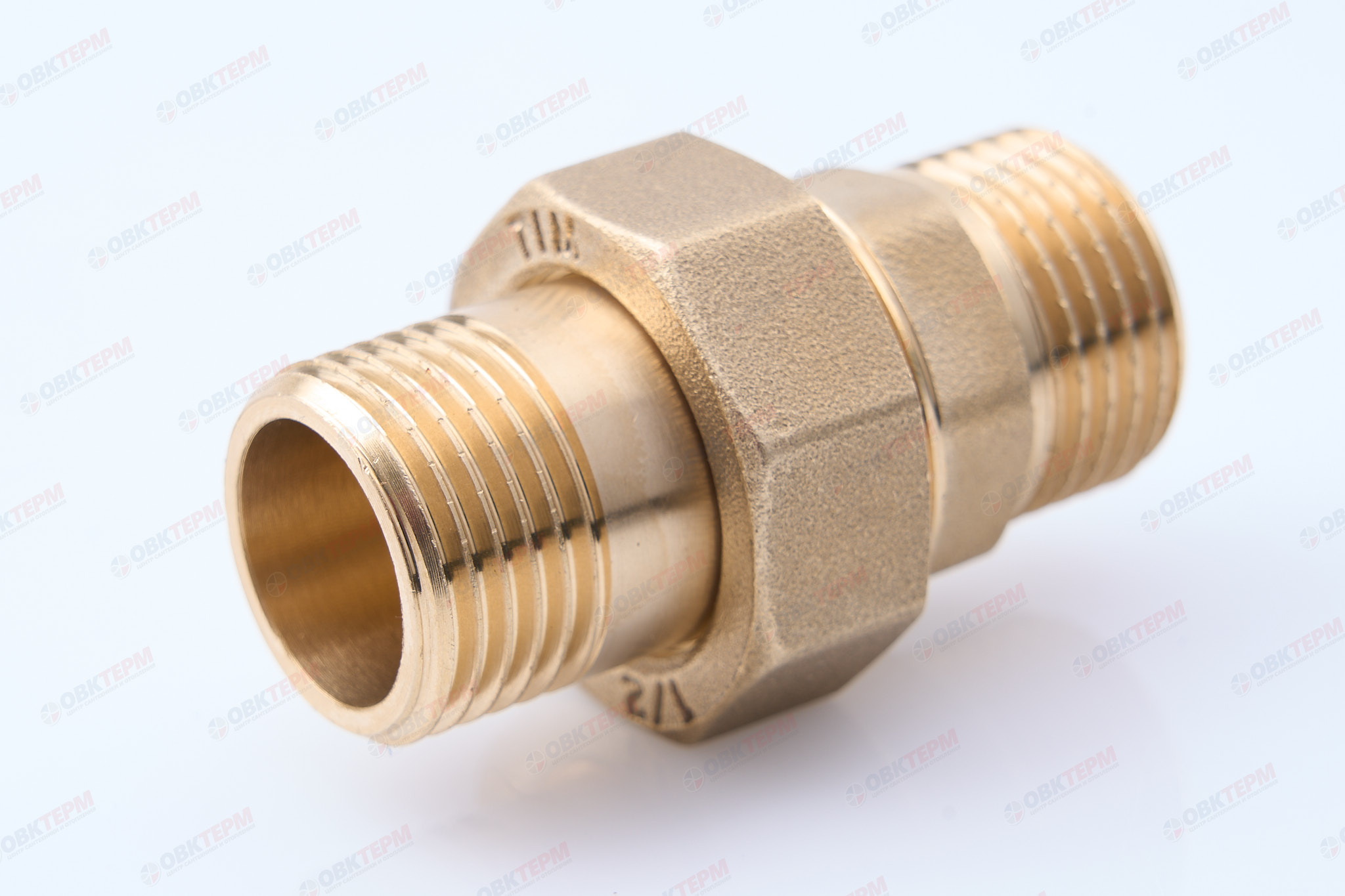 Американка    ТIМ   1/2"   НН   прямая           (120/10шт) - Изображение №1