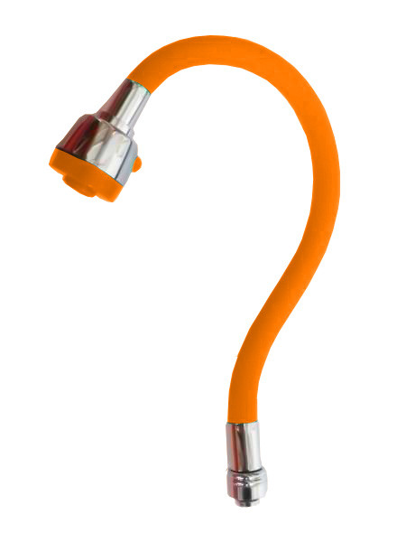 Излив силиконовый ZERIX SPS-01 ORANGE под гайку (50 шт/ящ) - Изображение №2