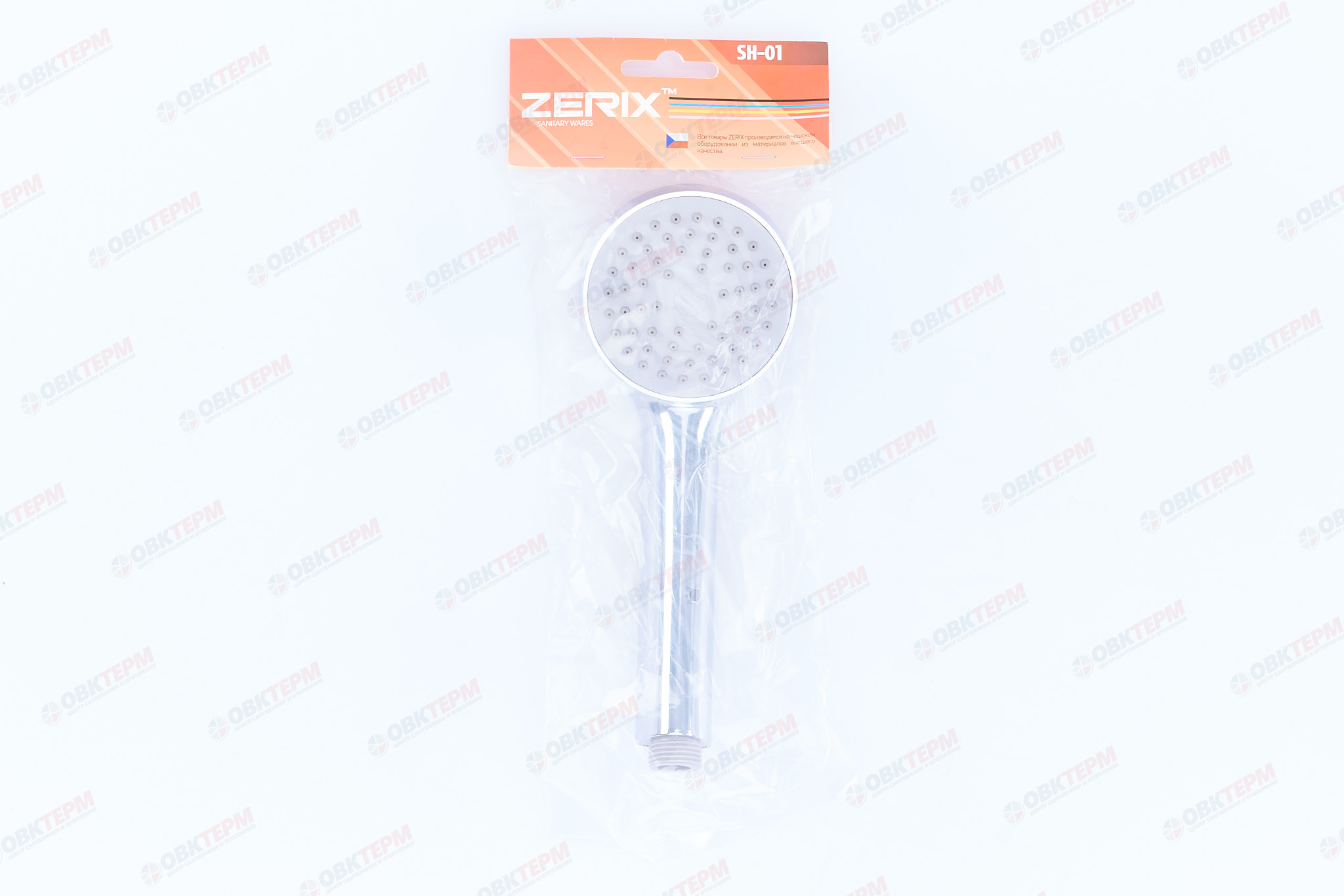 Лейка д/душа ручная ZERIX  SH-01 ( 1 режим) (10 шт/ящ) - миниатюра №6