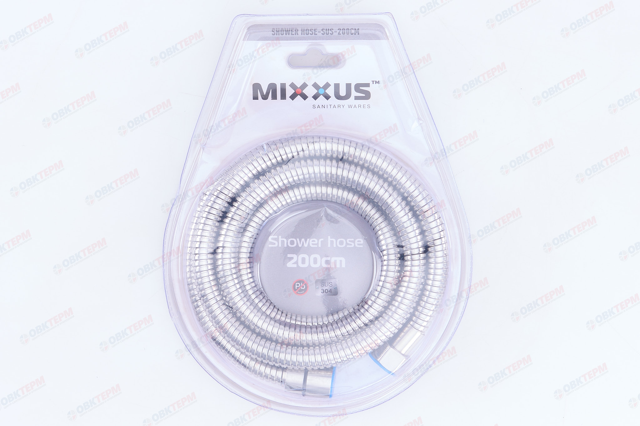 Шланг д/душа MIXXUS Shower hose сатин /200см (оплетка из нерж. стали SUS304)  (100 шт/ящ) - Изображение №4