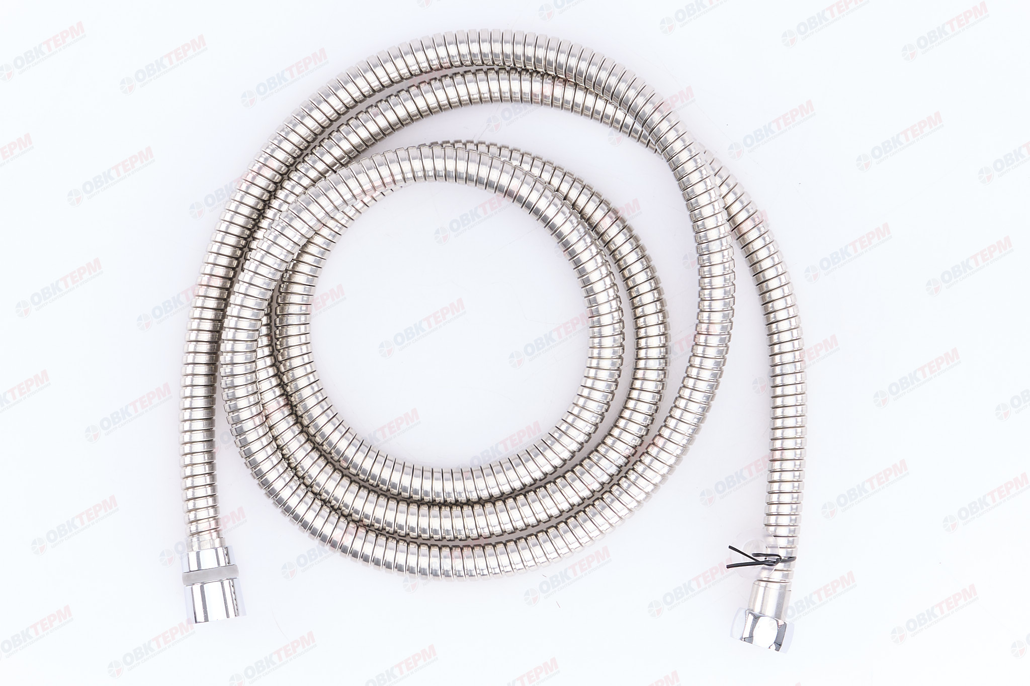 Шланг д/душа ZERIX Chr.F01 нерж сталь /растяжной /200-250 см /коробка (48 шт/ящ) - Изображение №3