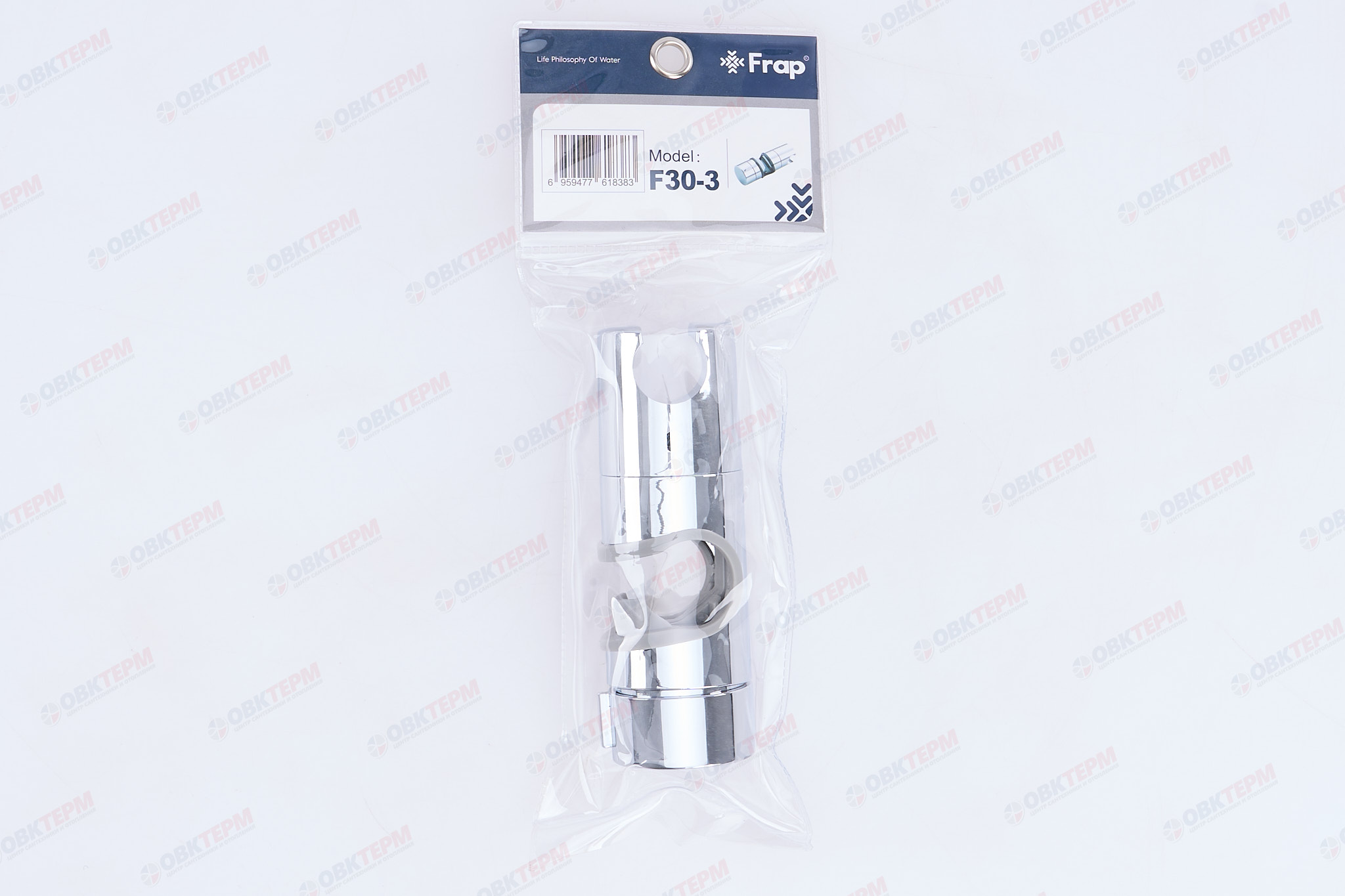 Кронштейн для лейки FRAP F30-3 хром/пластик (160/20 шт) - миниатюра №9