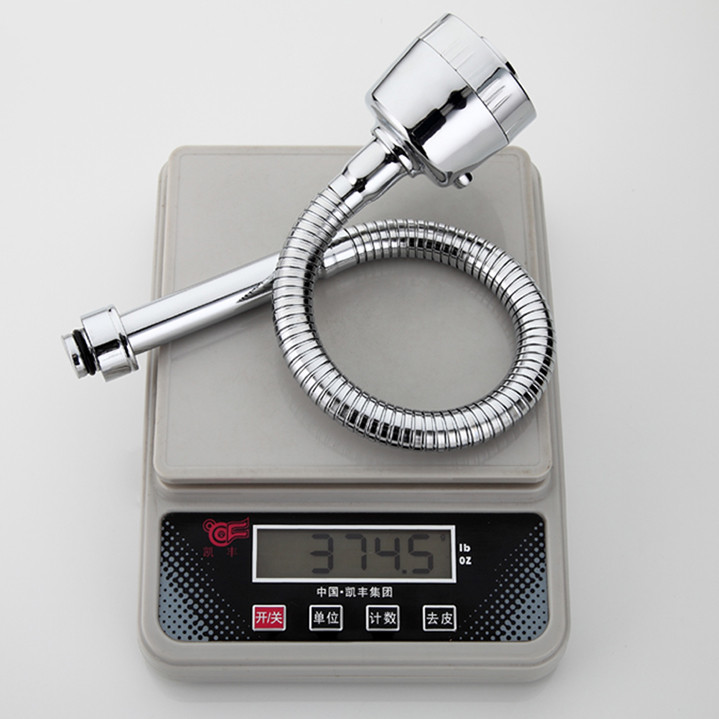 Излив гибкий FRAP F7310 /хром /аэратор 2 режима /под гайку    (50 шт) - миниатюра №2