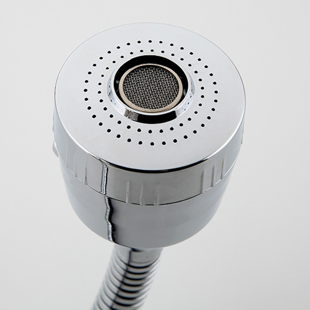 Излив гибкий FRAP F7310 /хром /аэратор 2 режима /под гайку    (50 шт) - миниатюра №4