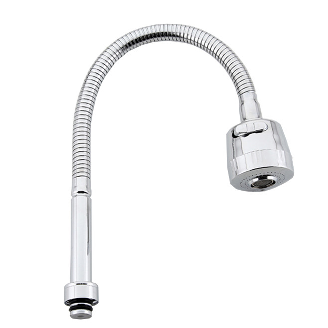 Излив гибкий FRAP F7310 /хром /аэратор 2 режима /под гайку    (50 шт) - миниатюра №6