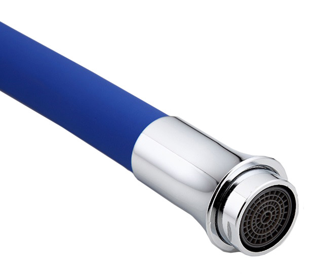 Излив гибкий, 55см, F7253 синий, гайка,  FRAP  (20 шт) - изображение №1