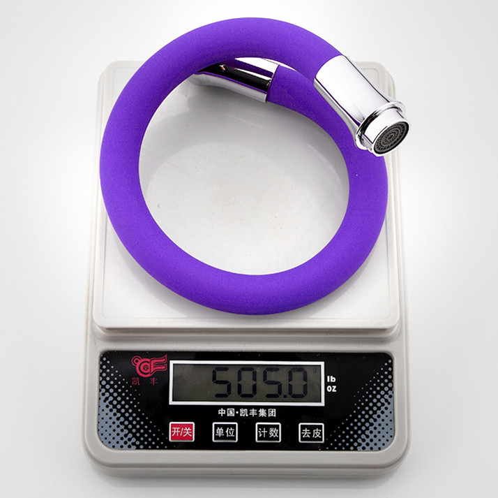 Излив гибкий, 55см, F7254 фиолетовый, гайка,  FRAP  (20 шт) - миниатюра №2