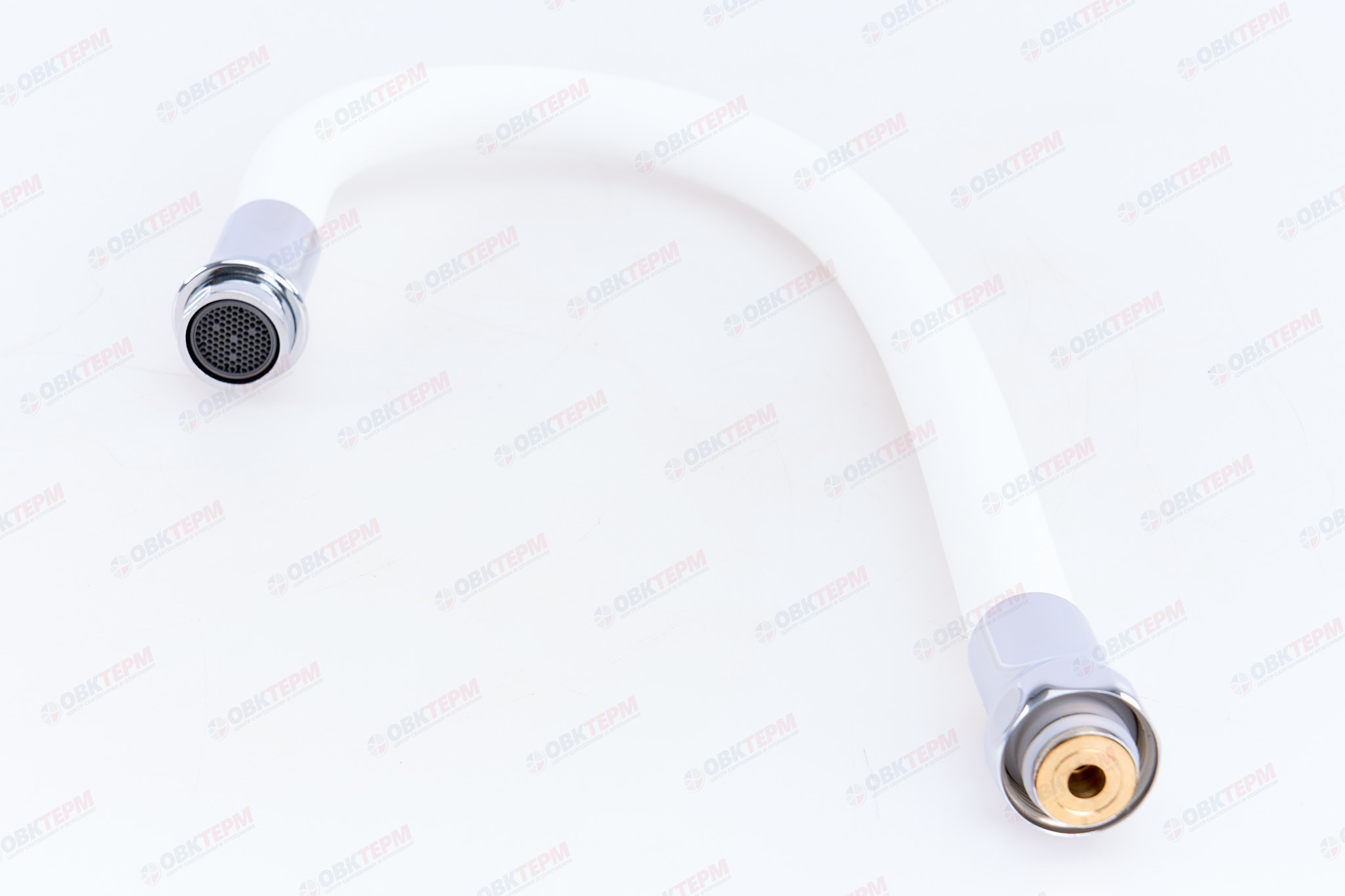 Излив гибкий, 55см, F7256 белый, гайка,  FRAP  (20 шт) - миниатюра №8