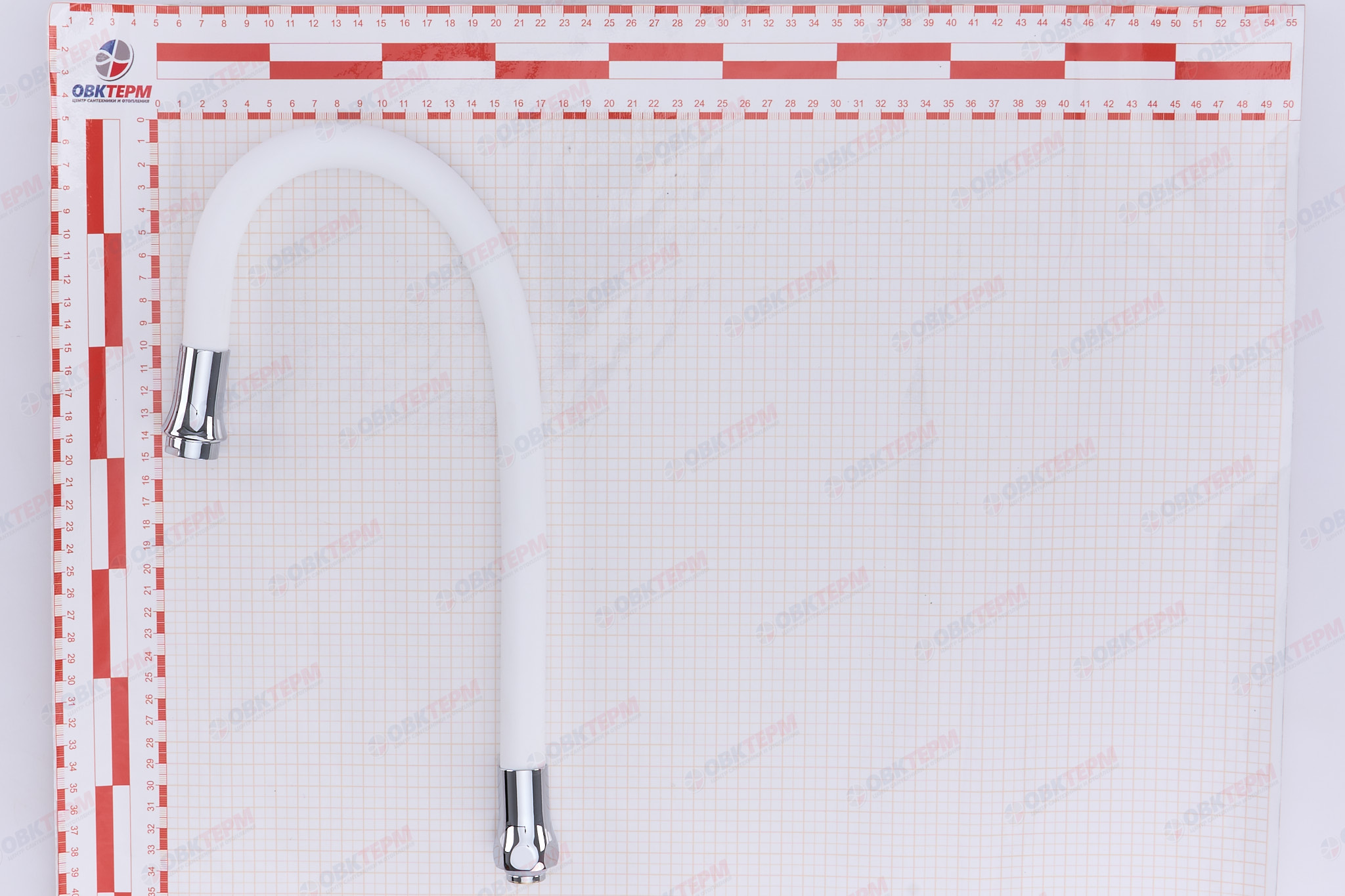 Излив гибкий, 55см, F7256 белый, гайка,  FRAP  (20 шт) - миниатюра №9