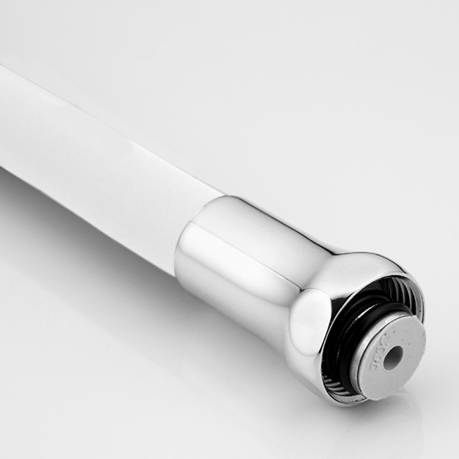 Излив гибкий, 55см, F7256 белый, гайка,  FRAP  (20 шт) - миниатюра №5