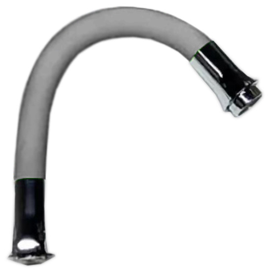 Излив гибкий, 31 см, F7267 серый, гайка,  FRAP  (50 шт) - изображение №1