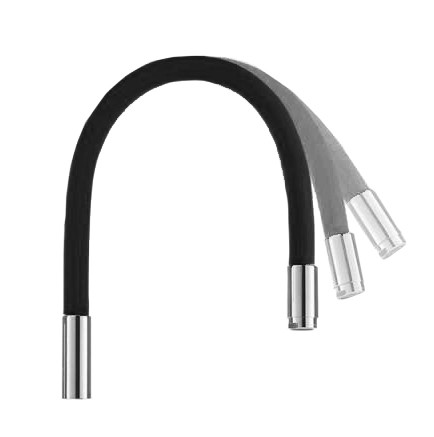 Излив д/комб смес  силькон   W04   черный           FRAP   (30 шт) - изображение №1