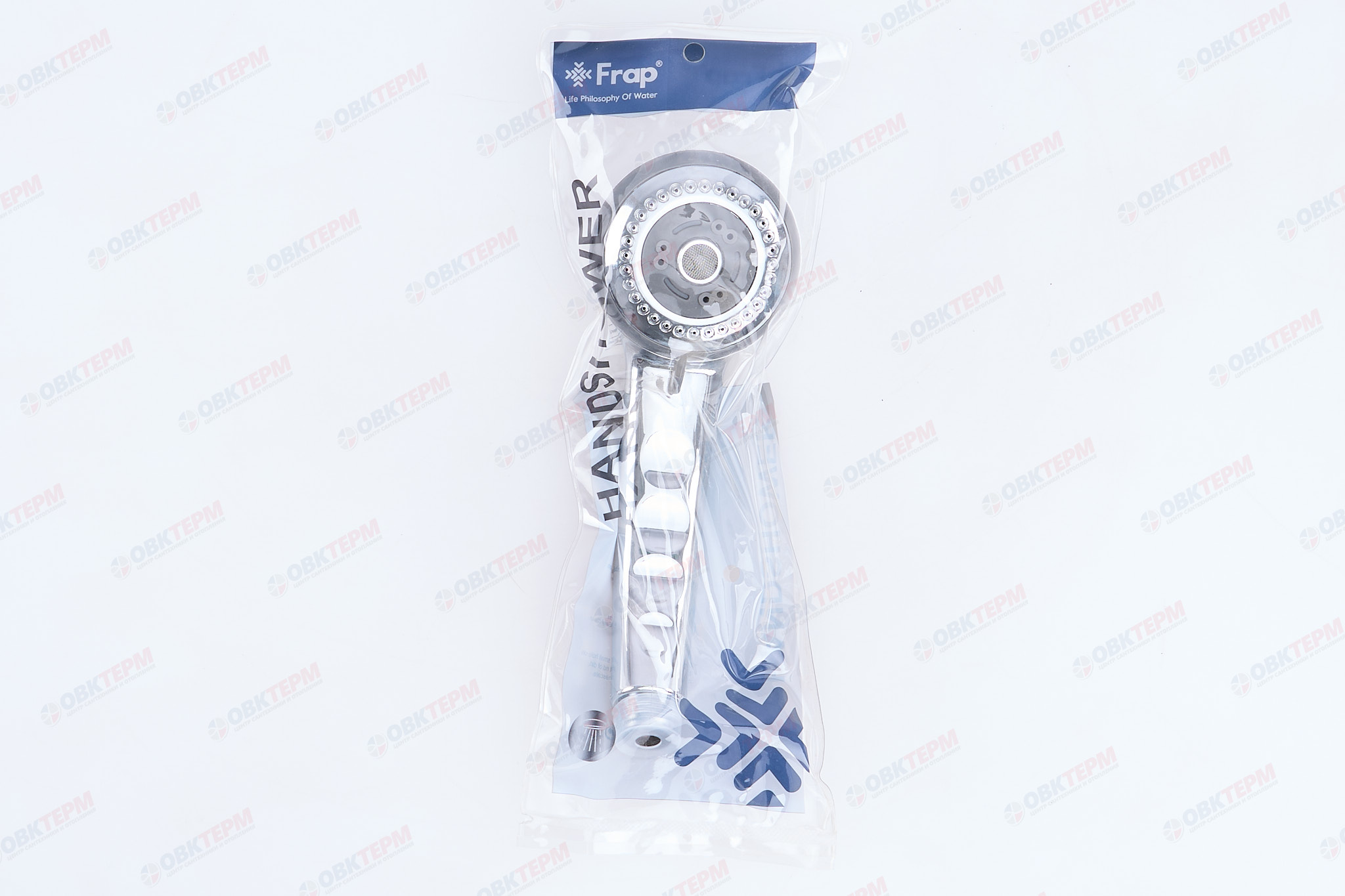 Лейка д/душа ручная FRAP F02 /3 режима /хром  (60 шт) - миниатюра №6