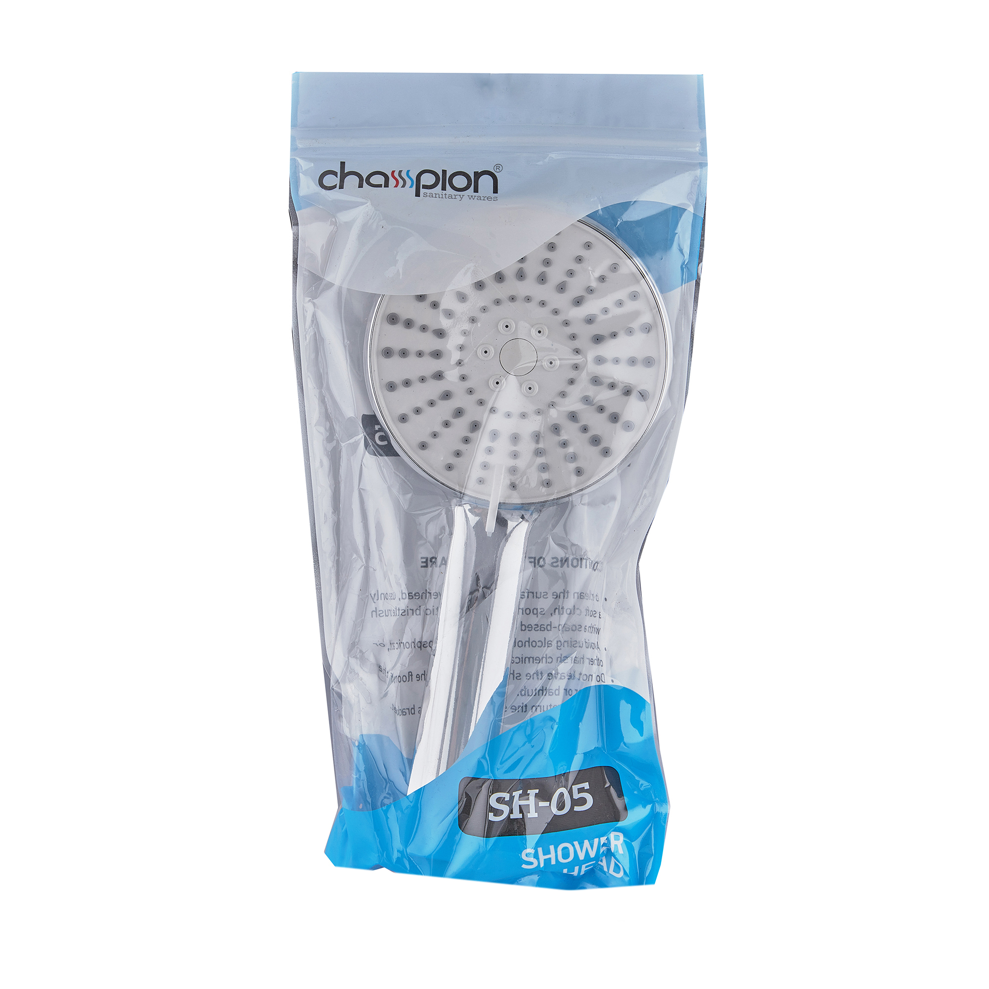 Лейка д/душа ручная CHAMPION SH-05 ГРАФИТ, 5 функций (50 шт/ящ) - Изображение №2