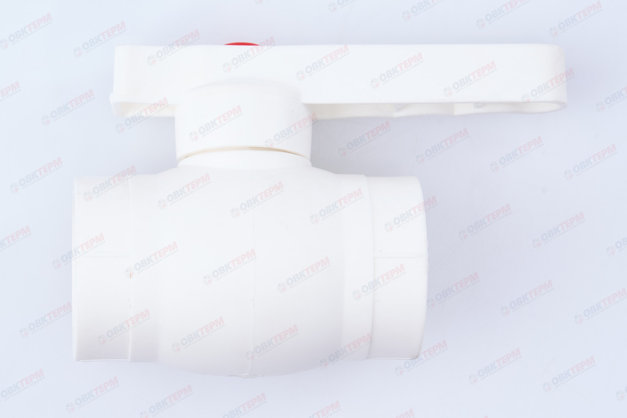 Шаровый  кран пластиковый  32  (стальной  шар)   (белый)   (70/5)  (TIM) - Изображение №1