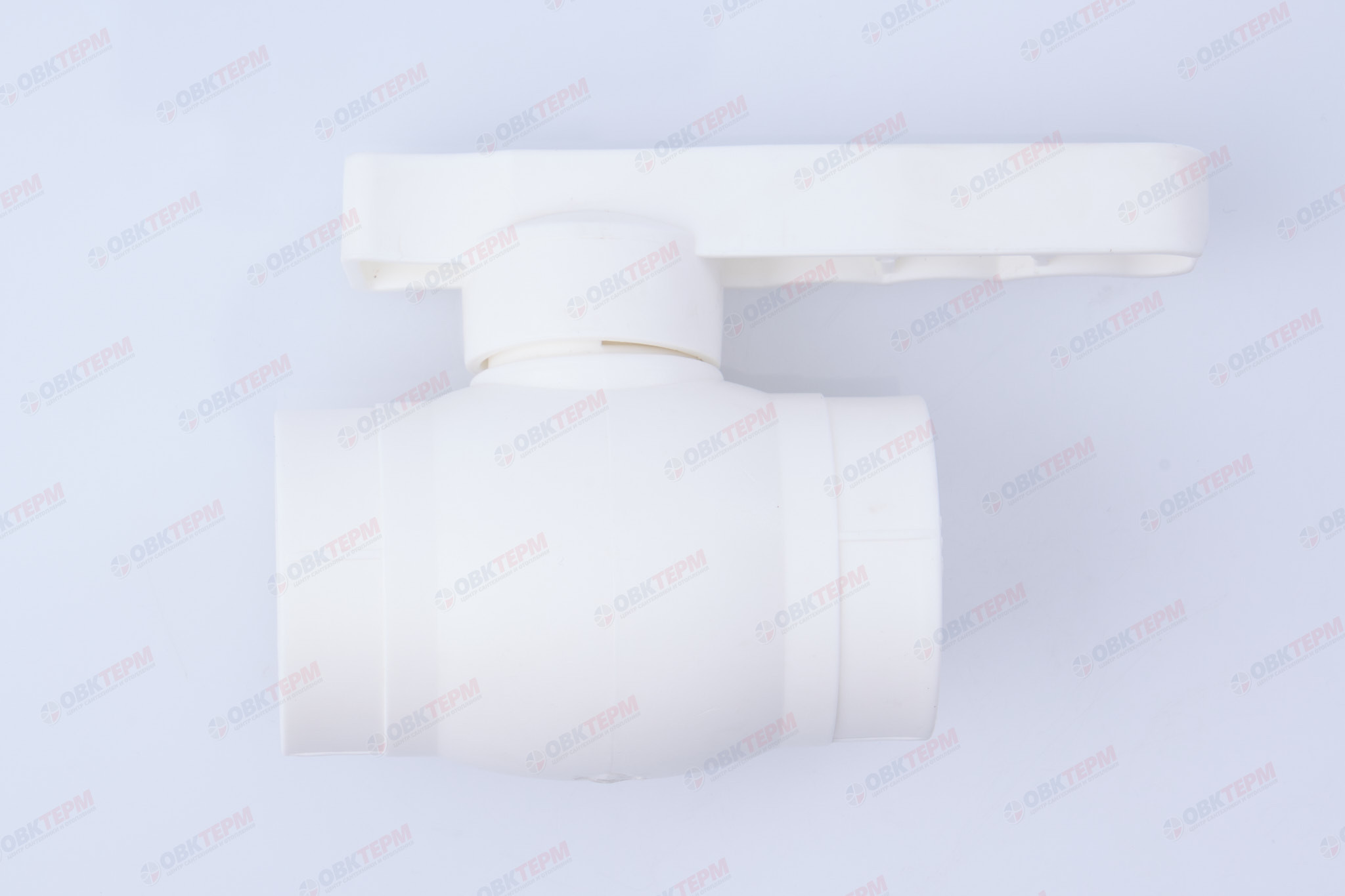 Шаровый  кран пластиковый  32  (стальной  шар)   (белый)   (70/5)  (TIM) - Изображение №2