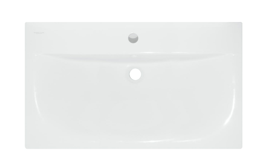 Умывальник мебельный Sanita Lux Breeze 80 ВКС Белый S1 800х160х471 - Изображение №4