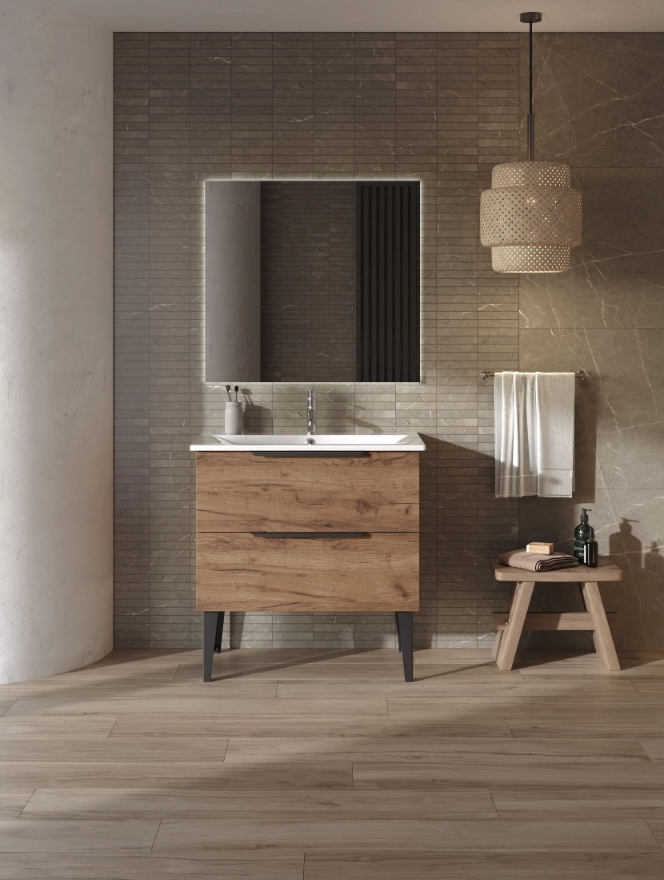 Умывальник мебельный Sanita Lux Breeze 80 ВКС Белый S1 800х160х471 - миниатюра №6