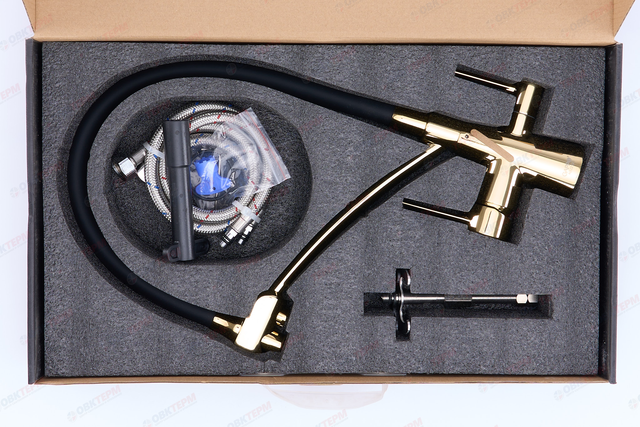 Смеситель д/кухни под ФИЛЬТР GAPPO G4398-13 хром (Ø35, на шпильке) - миниатюра №6