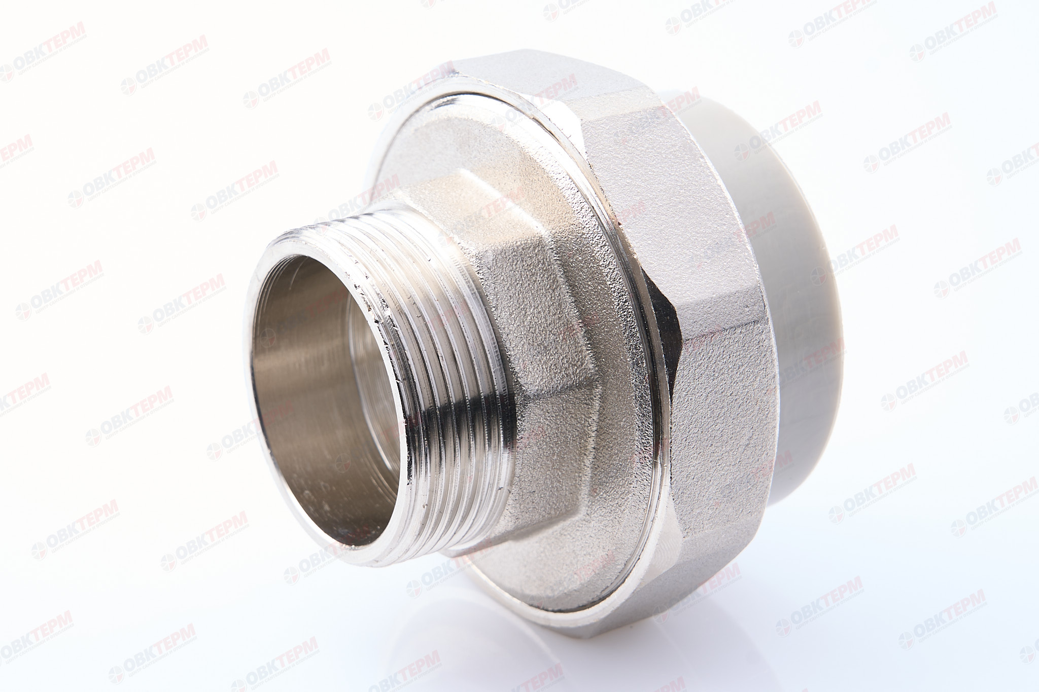 Разборное соединение   50 *  1 1/2"  Н    СЕРОЕ PP-R    (RTP)    (20/2) - изображение №1