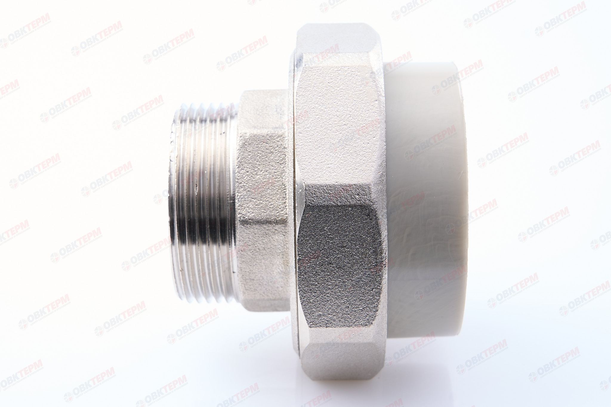 Разборное соединение   50 *  1 1/2"  Н    СЕРОЕ PP-R    (RTP)    (20/2) - миниатюра №3