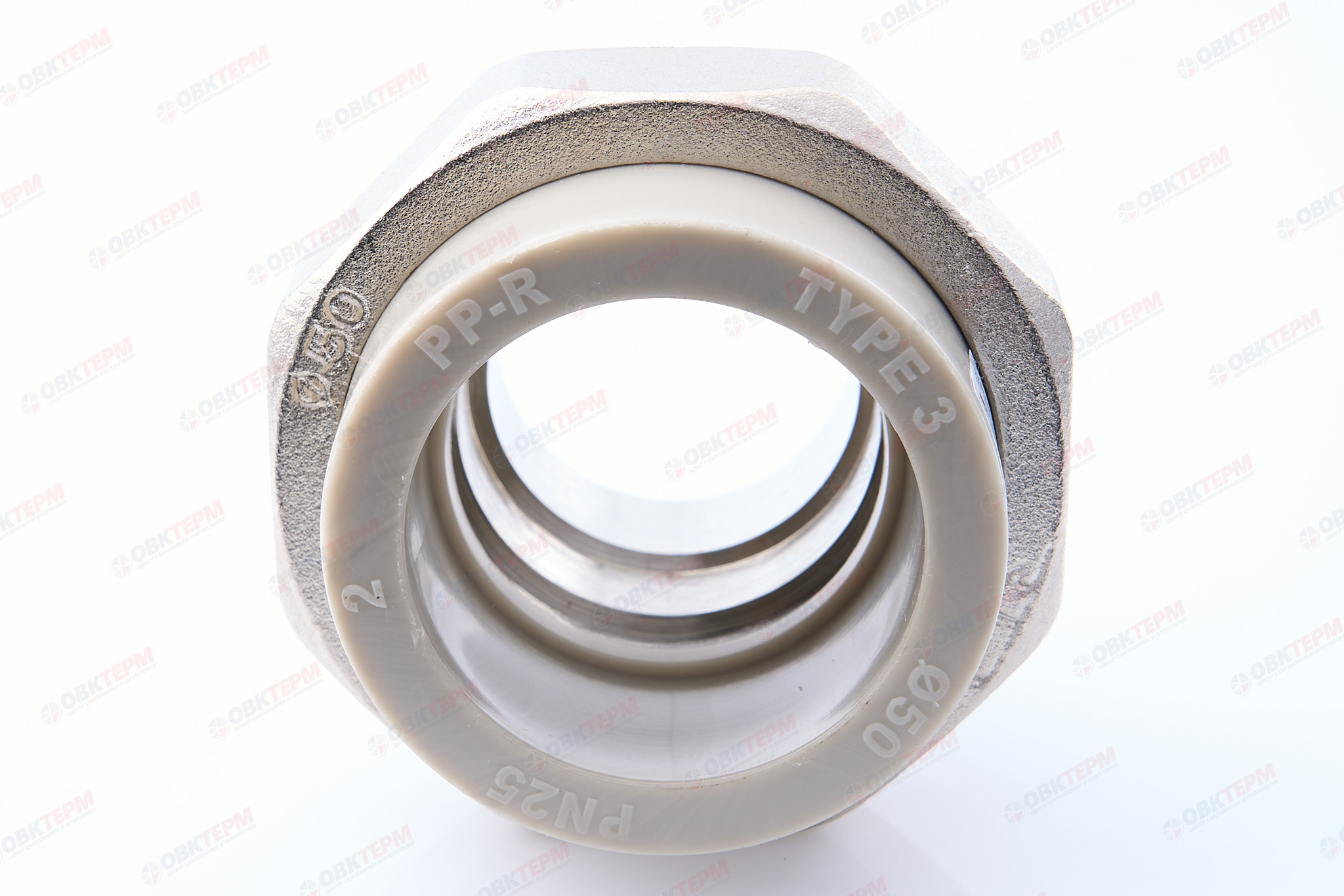 Разборное соединение   50 *  1 1/2"  Н    СЕРОЕ PP-R    (RTP)    (20/2) - миниатюра №5