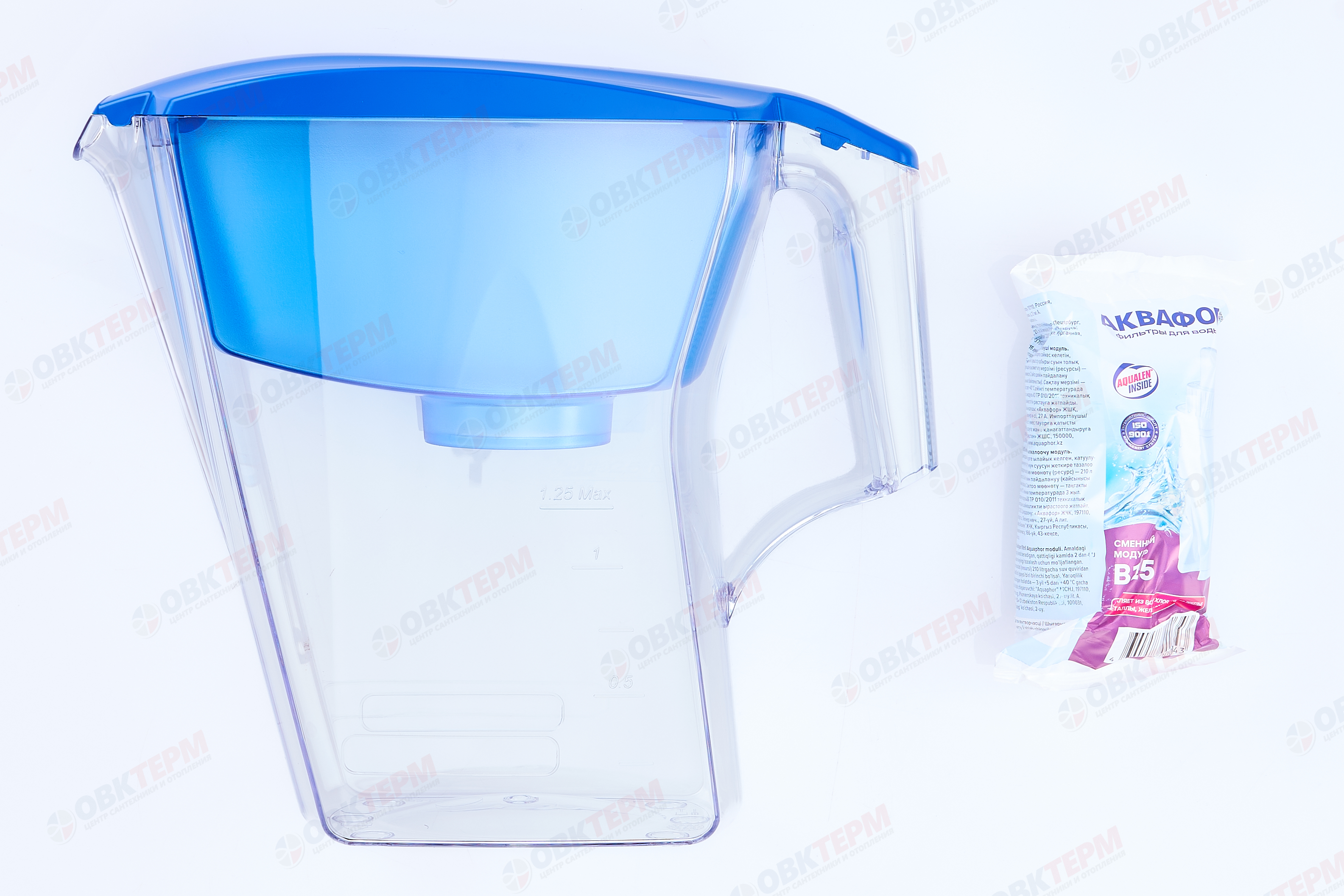 Аквафор     Кувшин Лайн  2,8л голубой - миниатюра №6