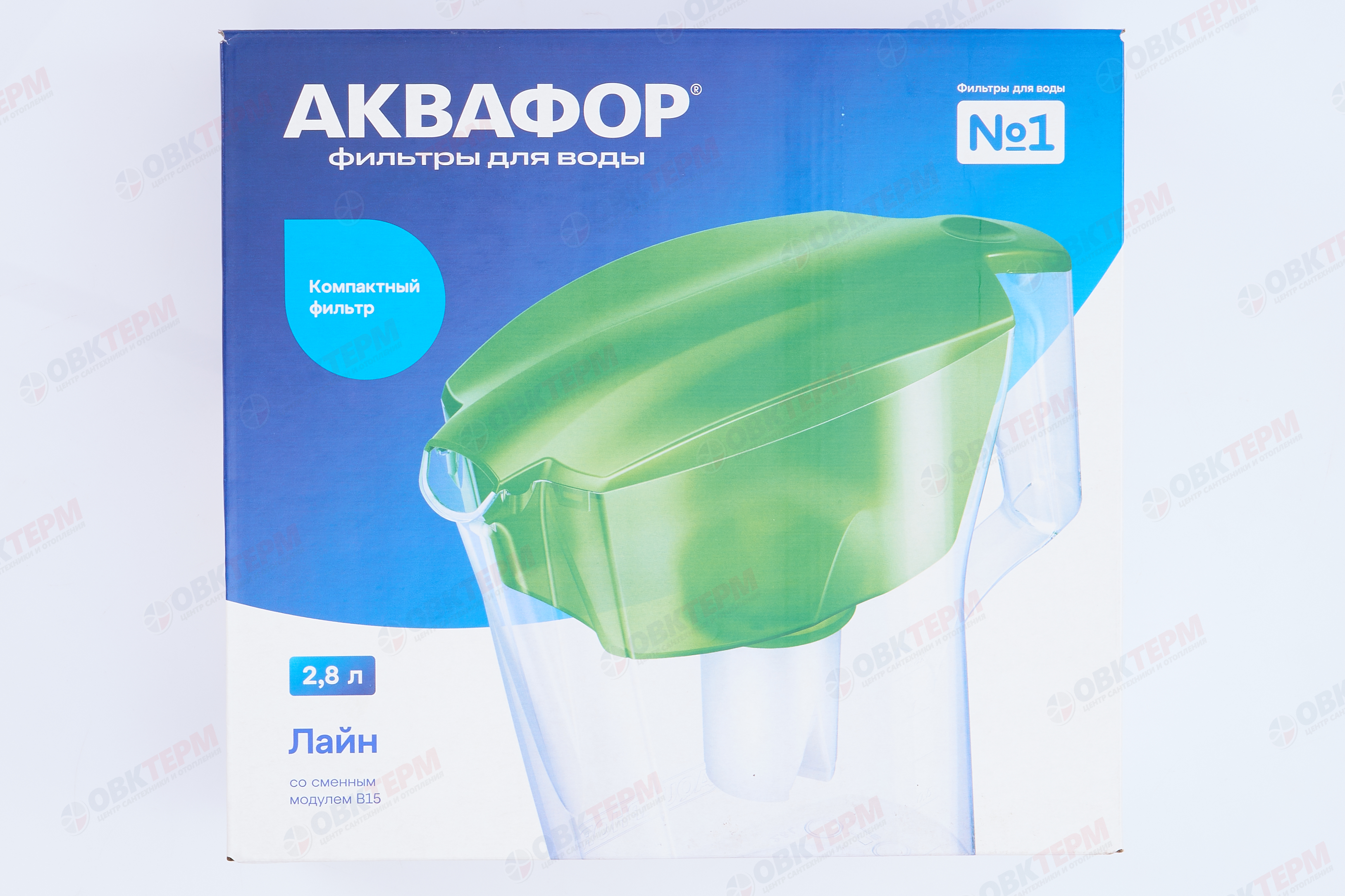 Аквафор     Кувшин Лайн  2,8л голубой - миниатюра №9