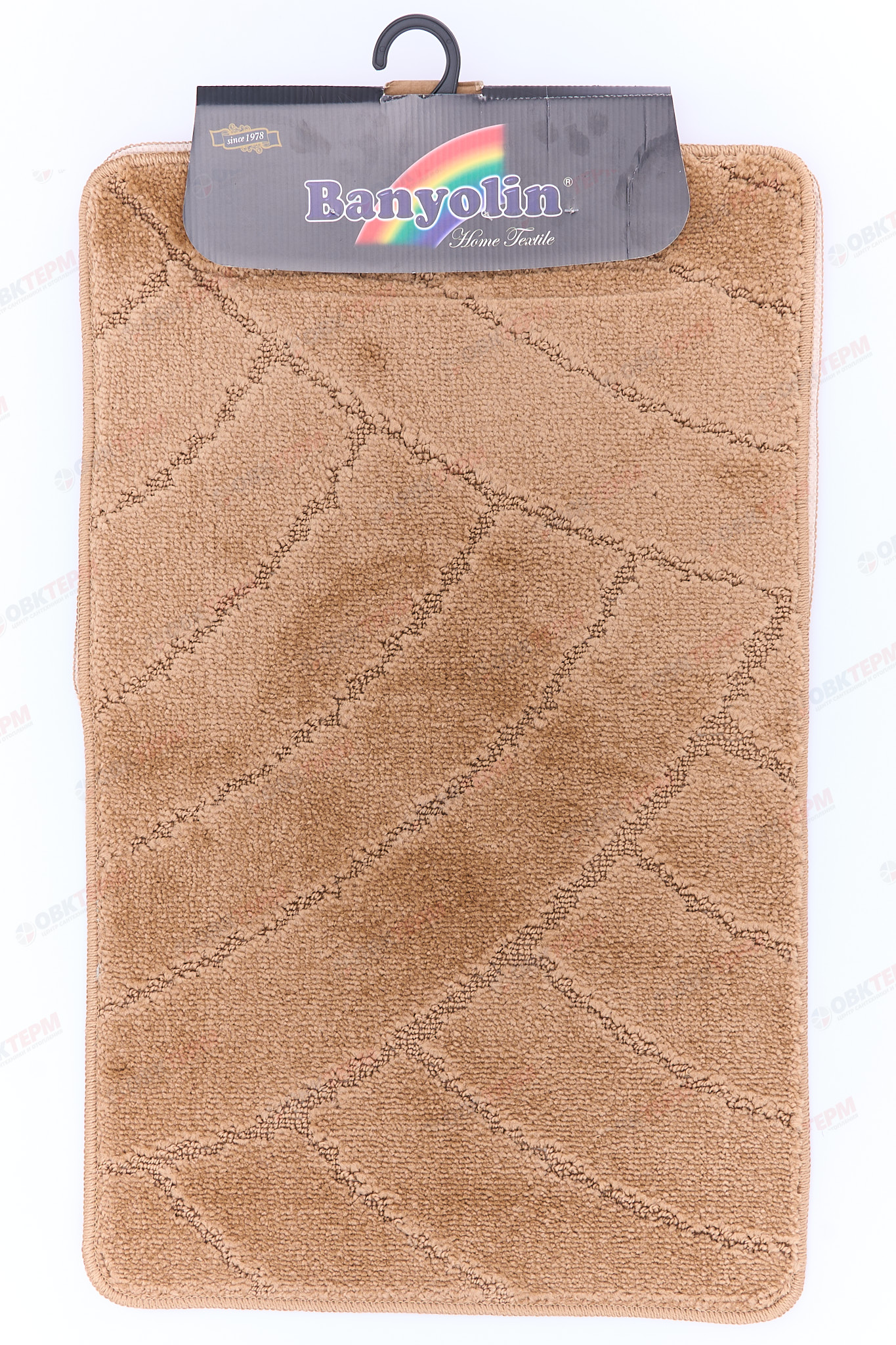 Комплект ковриков для в/к BANYOLIN CLASSIC 500х800/500х400мм 11мм (коричневый) - Изображение №2