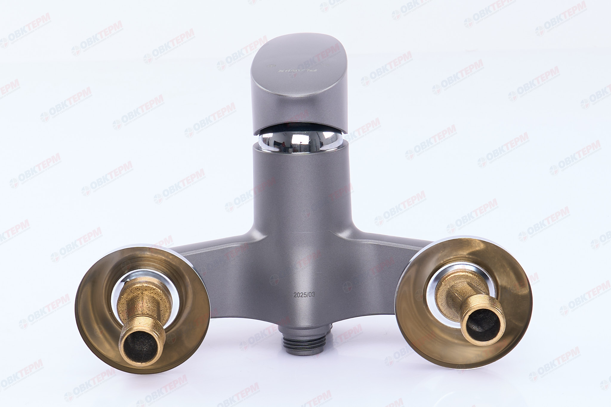 Смеситель д/ванны PLAMIX CEZAR-006 EURO SET Graphite (со шлангом, лейкой и кронштейном) (20 шт/ящ) - Изображение №4