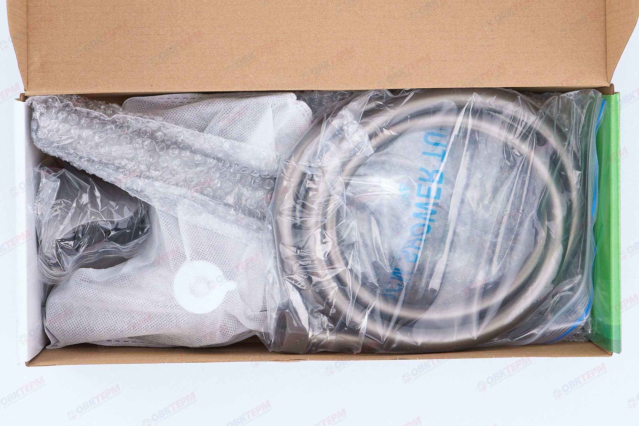 Смеситель д/ванны PLAMIX CEZAR-006 EURO SET Graphite (со шлангом, лейкой и кронштейном) (20 шт/ящ) - Изображение №5